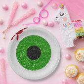 血眼球グリッター ペーパープレート (パーティー)