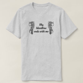 血筋が絶える Tシャツ