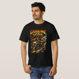血管にガソリン - ワイルドライダー Tシャツ