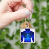 血管のレイアウトの上からの眺め キーホルダー (手)