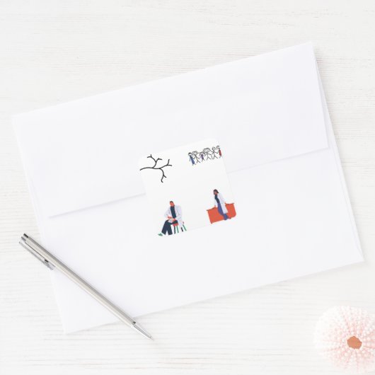 血管アクセスナースステッカーパック – 血管Acce スクエアシール (封筒)