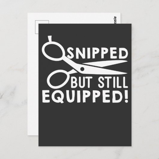 血管切除手術は狙撃されたが、まだ装備されている ポストカード (正面/裏面)