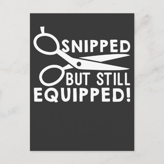 血管切除手術は狙撃されたが、まだ装備されている ポストカード (正面)