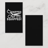 血管切除術は切除されたが、まだ装備されている 名刺 (正面/裏面)