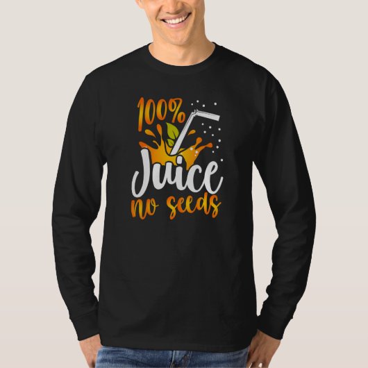 血管切除術アパレル100種なしジュース Tシャツ (正面)