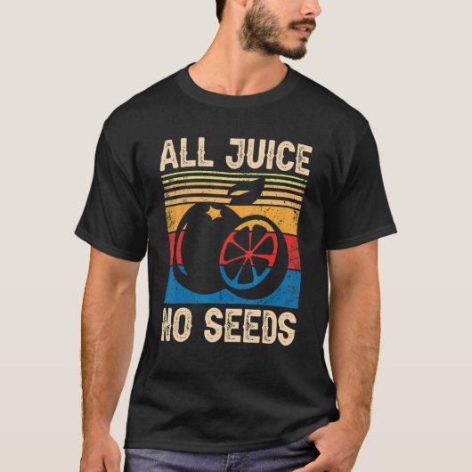 血管切除術後操作100すべてのジュースNo Seed Men Tシャツ (正面)