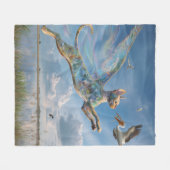 血管性スフィンクス フリースブランケット (正面(横))