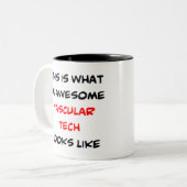 血管技術素晴らし ツートーンマグカップ (正面左)