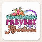 血管拡張が中絶を防ぐ スクエアペーパーコースター (正面)