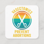 血管拡張で中絶権を阻止 スクエア名刺 (正面)