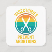 血管拡張で中絶権を阻止 スクエア名刺 (裏面)