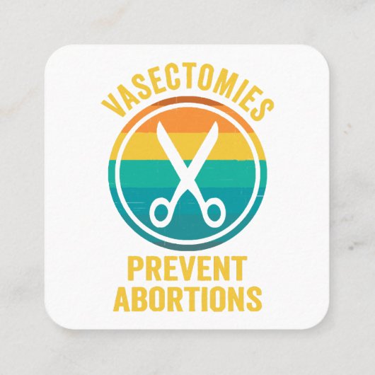 血管拡張で中絶権を阻止 スクエア名刺 (裏面)