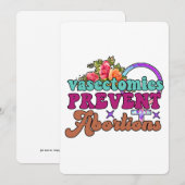 血管拡張により中絶を防止フラットグリーティングカード 招待状 (正面/裏面)