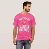 血管拡張によるミニバン血管切除手術の阻止 Tシャツ (正面フル)