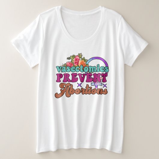 血管拡張剤で中絶を防ぐプラスサイズシャツ プラスサイズTシャツ (デザイン正面)