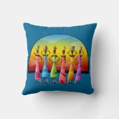 血管枕を持つアフリカ人女性 クッション (裏面)