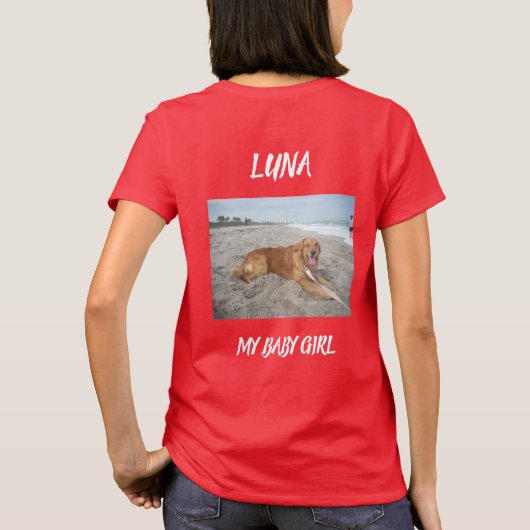 血管肉腫のがんはクソだ！ Tシャツ (裏面)