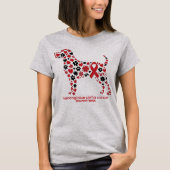血管肉腫啓発レッドリボン Tシャツ (正面)