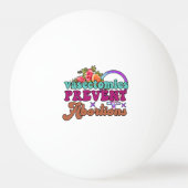 血管腫が玉を打つ中絶を防ぐ 卓球ボール (裏面)