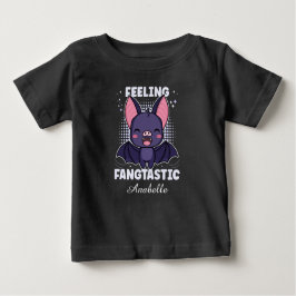 血管腫感じ症 |かわいいヴァンパイアこうもり – 黒 ベビーTシャツ