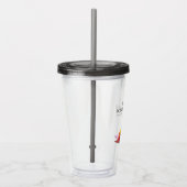 血管超音波撮影カラフル波 アクリルタンブラー (右)