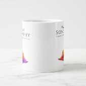 血管超音波撮影カラフル波 ジャンボコーヒーマグカップ (正面)