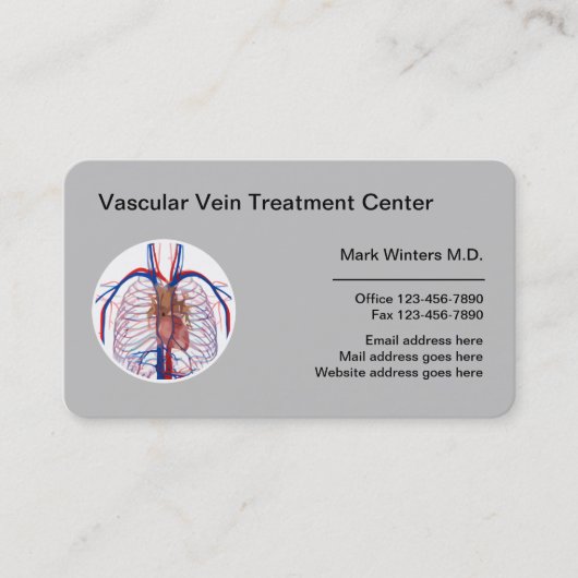 血管静脈センター及び診療所 名刺 (正面)