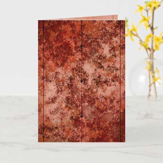 血管 カード (黄色い花)