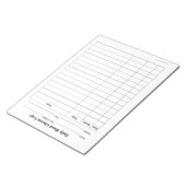 血糖ログノートパッド ノートパッド (アングル)