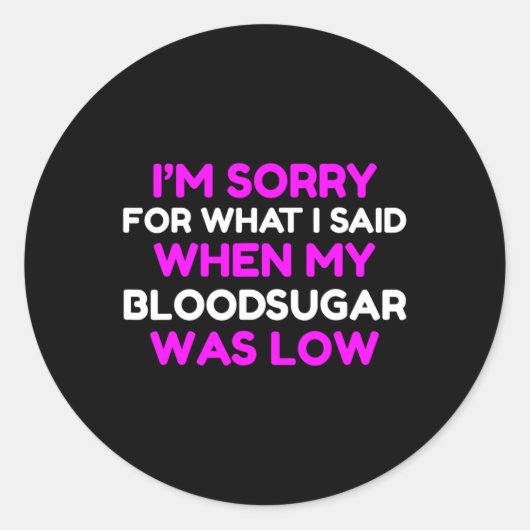 血糖値は低おもしろいT1d糖尿病型1糖尿病だった ラウンドシール (正面)