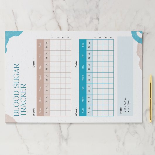 血糖週報トラッカー ペーパーパッド (インサイチュ)