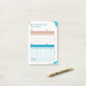 血糖週報トラッカー ポストイット (デスク上)