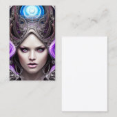 血統な目をした神秘的な女性 名刺 (正面/裏面)