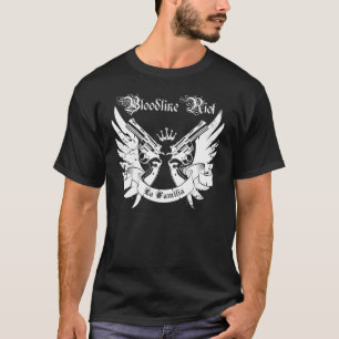 血統の暴動- LaのFamiliaのティー(黒) Tシャツ