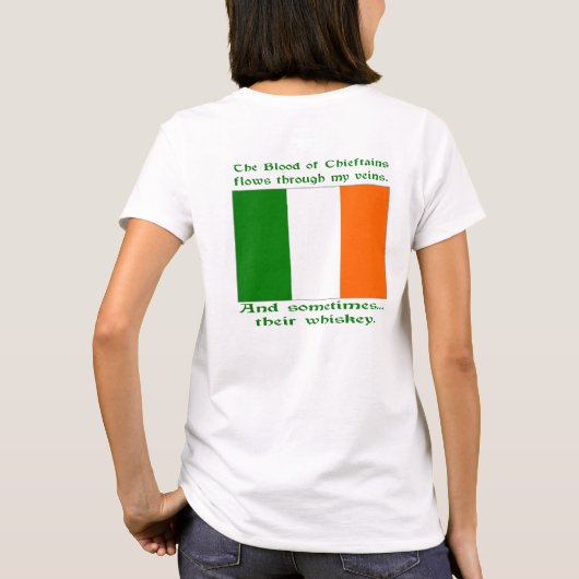 血統の誇り ウイスキーが脈を流れることも Tシャツ (裏面)