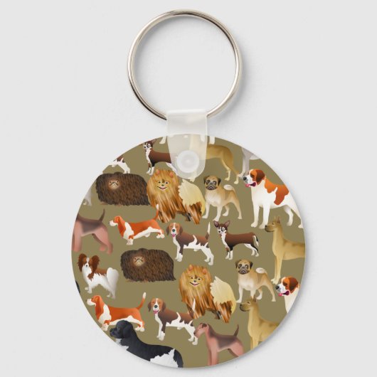血統犬の壁紙 キーホルダー (正面)