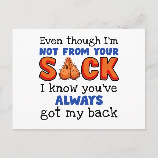 血縁関係がなくてもあなたの大切な人であることは変わらない ポストカード (正面)