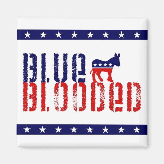 血色の悪い民主党員 マグネット (正面)