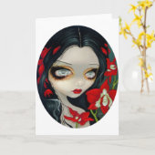 "血蘭"の挨拶状 カード (黄色い花)