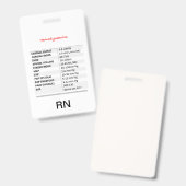 血行動態RN バッジ (正面＆裏面)