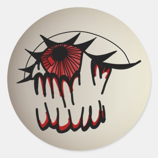血走サイケデリック視 ラウンドシール (正面)