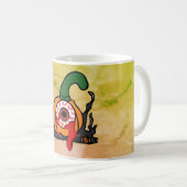 血走不気味ったカボチャ コーヒーマグカップ (正面右)