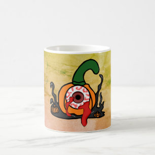 血走不気味ったカボチャ コーヒーマグカップ