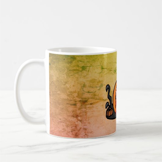 血走不気味ったカボチャ コーヒーマグカップ (左)