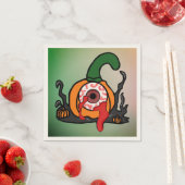 血走不気味ったカボチャ スタンダードカクテルナプキン (インサイチュ)