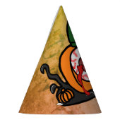 血走不気味ったカボチャ パーティーハット (左)