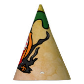 血走不気味ったカボチャ パーティーハット (右)