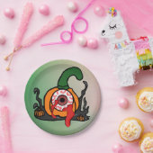 血走不気味ったカボチャ ペーパープレート (パーティー)