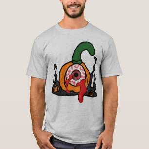血走不気味ったカボチャ Tシャツ