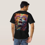 血邪悪な闇の世界バックプリント Tシャツ (裏面フル)